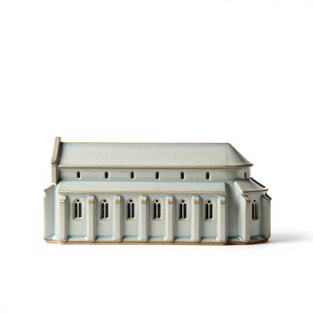 Abbey isolated on a white background