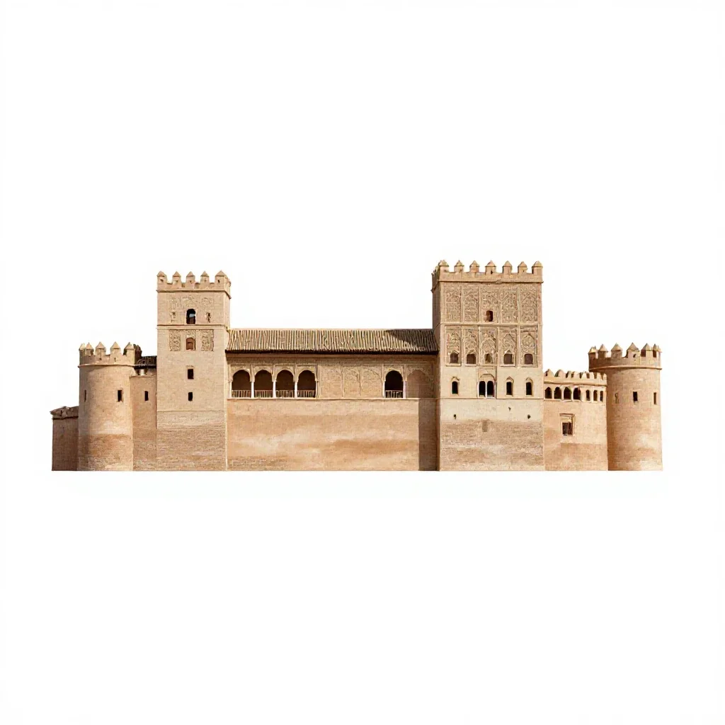 Alcazar isolated on a white background