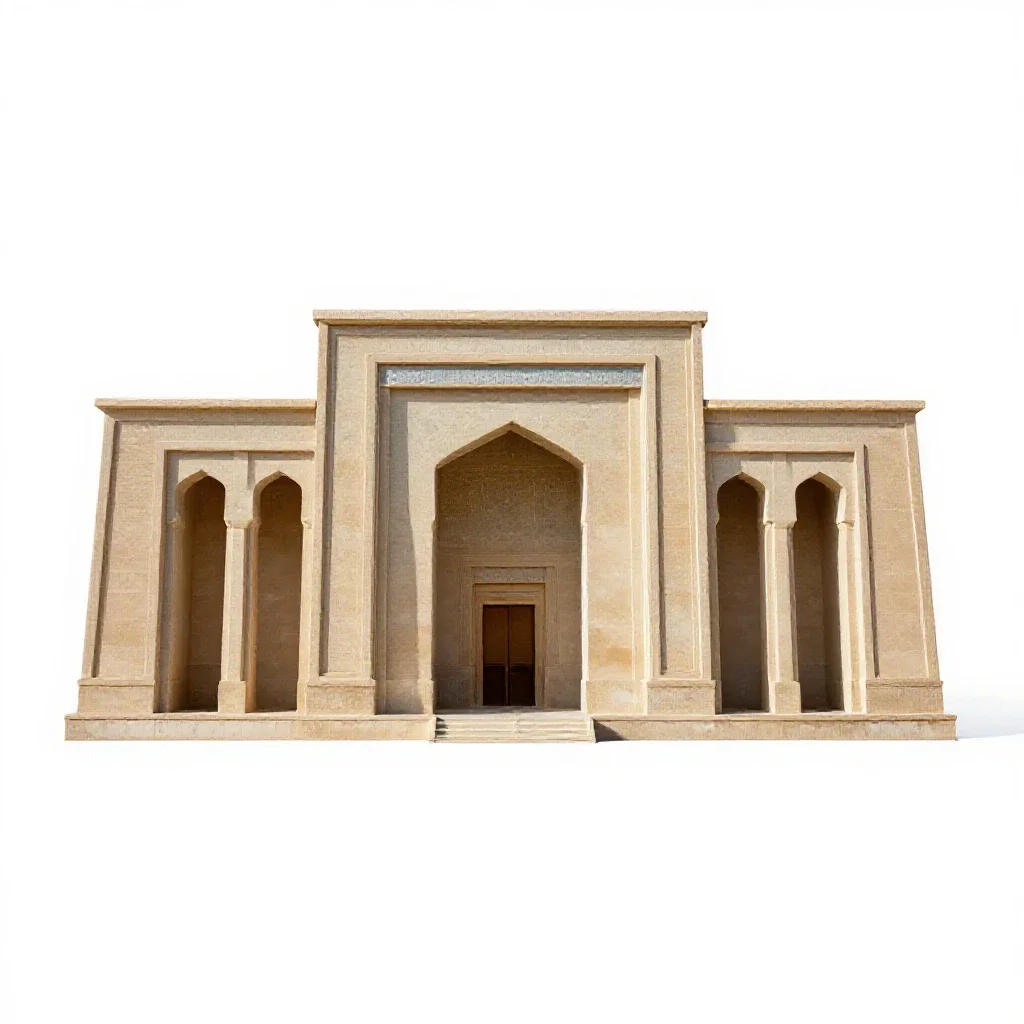 Apadana isolated on a white background