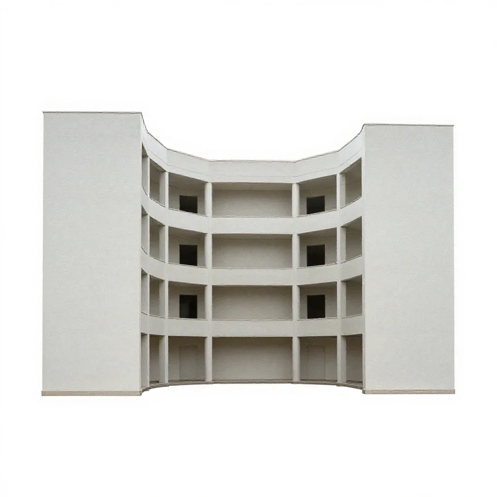 Atrium isolated on a white background