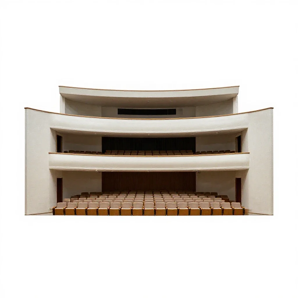 Auditorium isolated on a white background