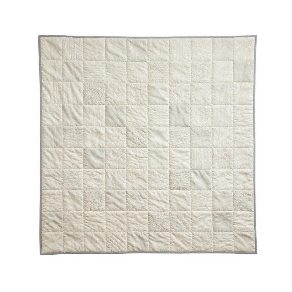 Crazy quilt isolated on a white background