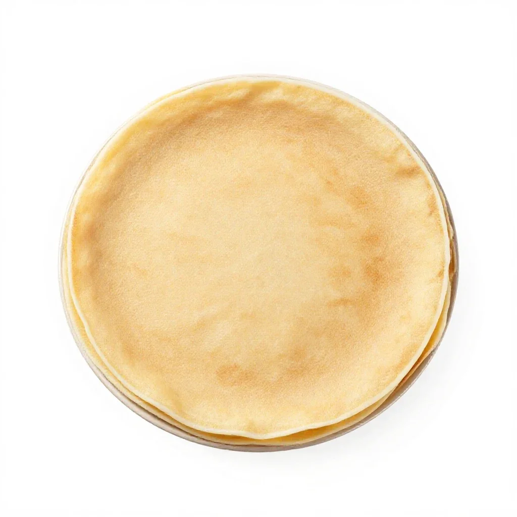 Crepe isolated on a white background