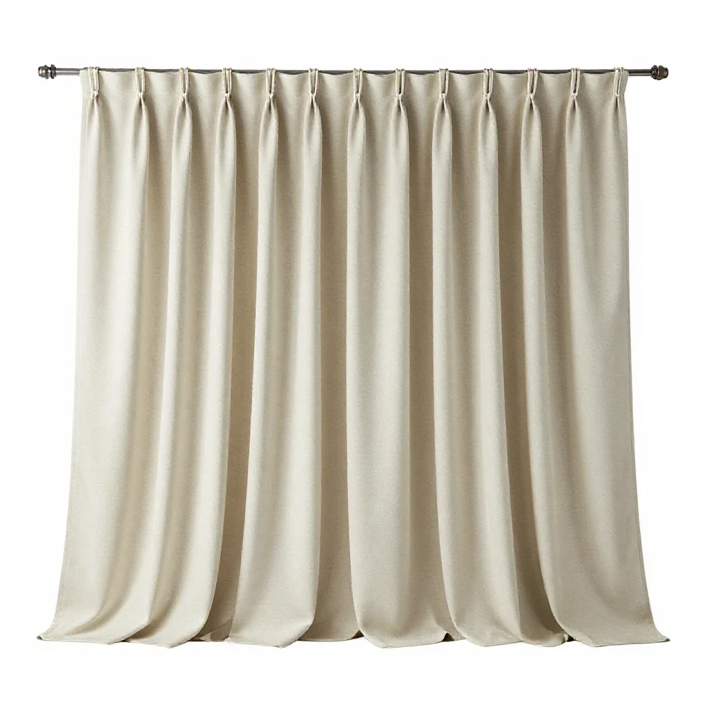 Drapery isolated on a white background