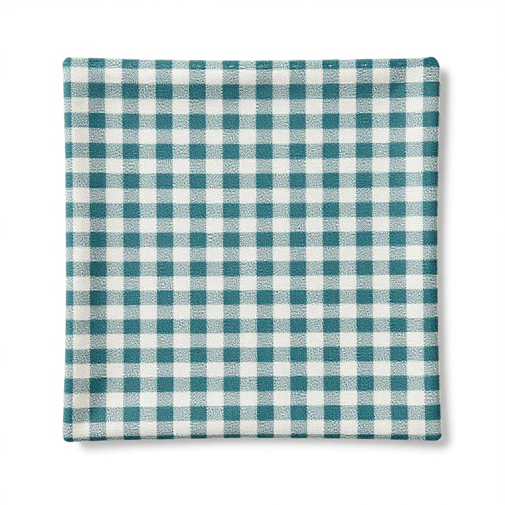 Gingham isolated on a white background