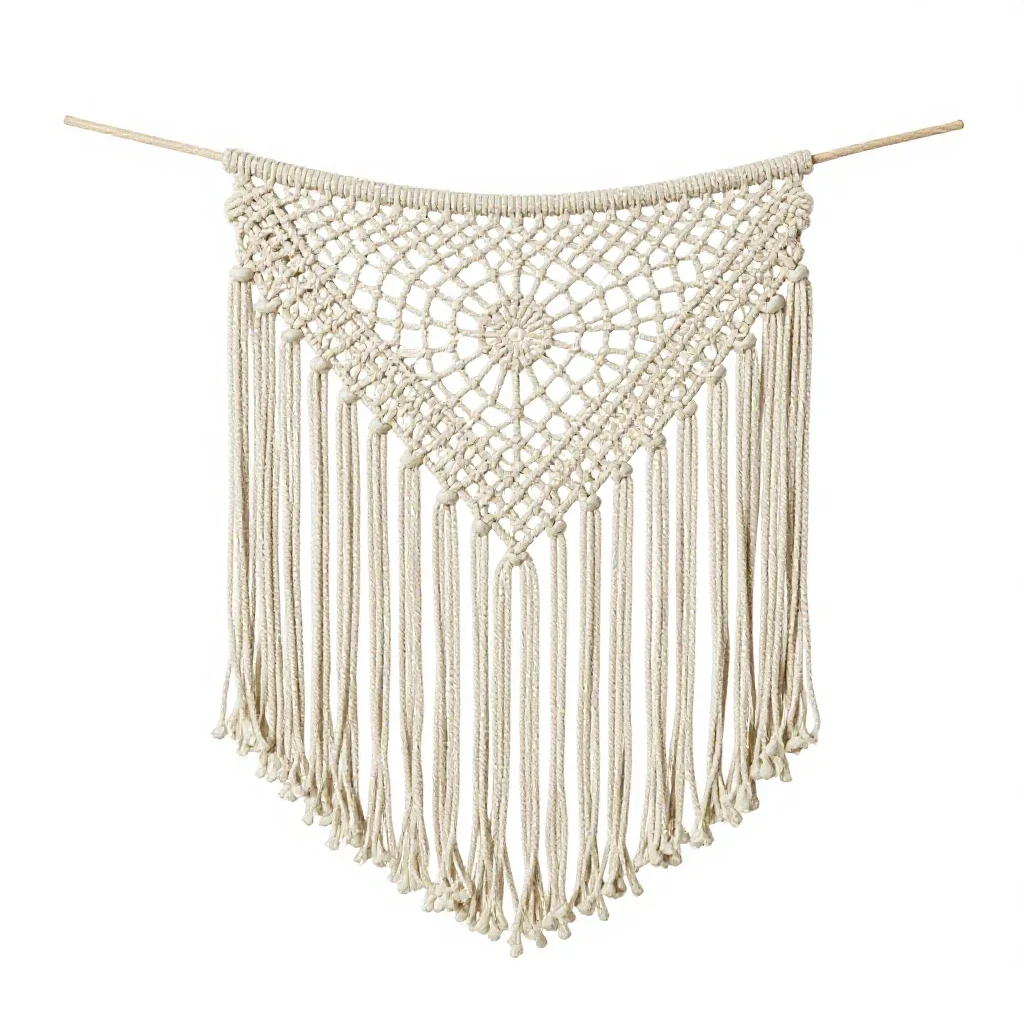 Macrame isolated on a white background