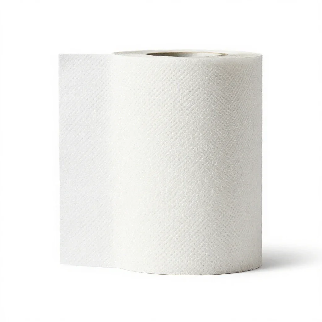 Paper towel isolated on a white background