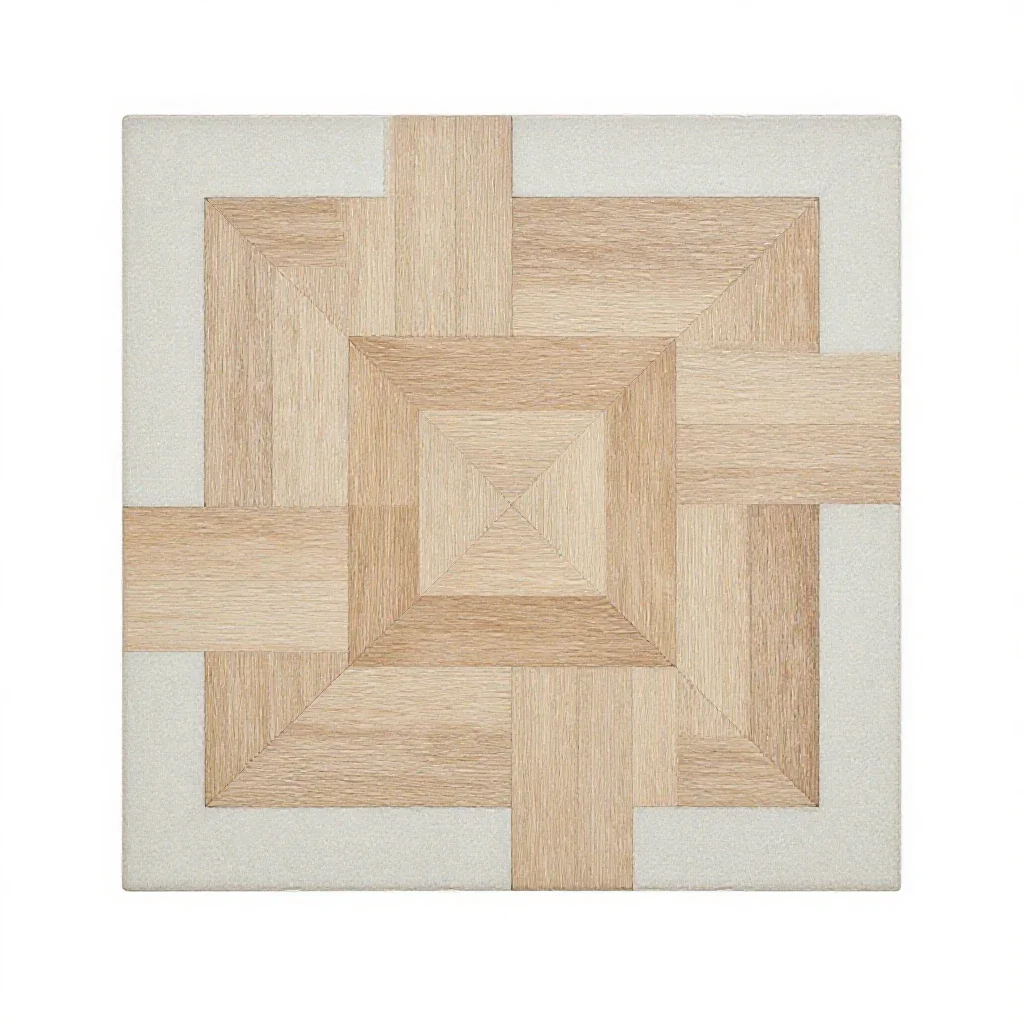 Parquetry isolated on a white background