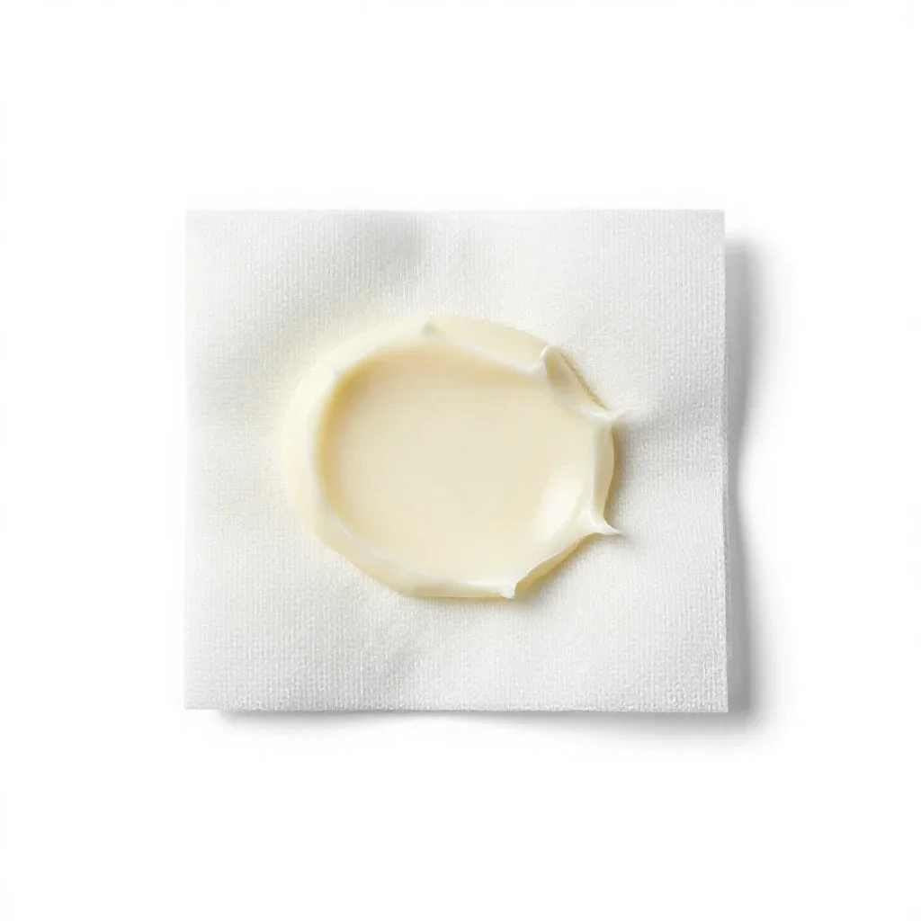 Petrolatum gauze isolated on a white background