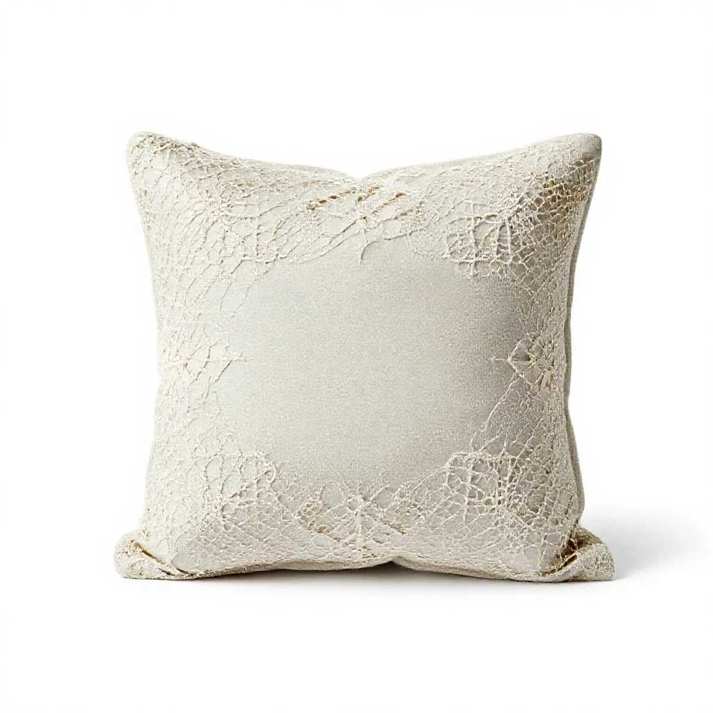 Pillow lace isolated on a white background
