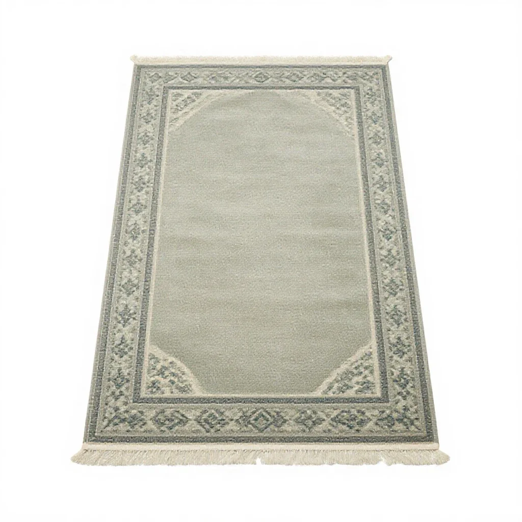 Prayer rug isolated on a white background
