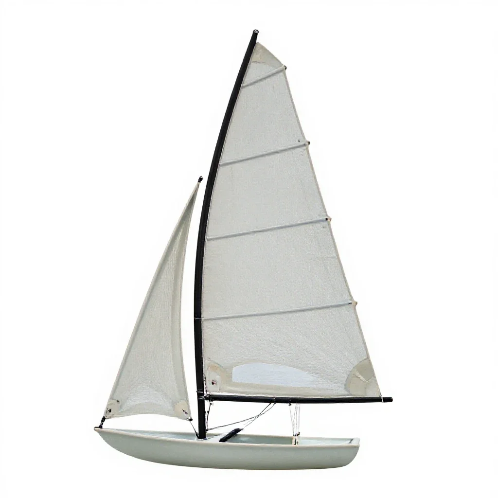 Spritsail isolated on a white background