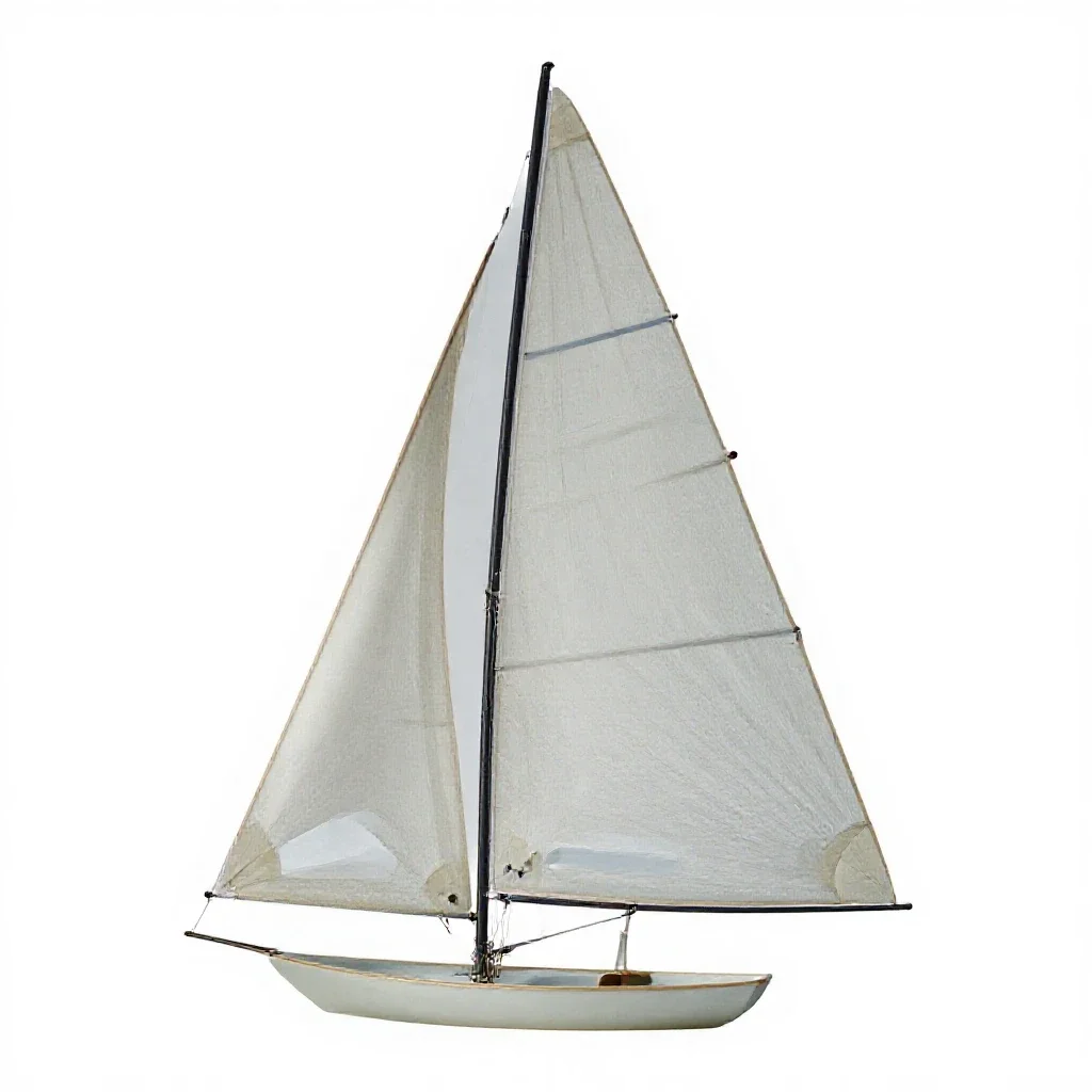 Staysail isolated on a white background