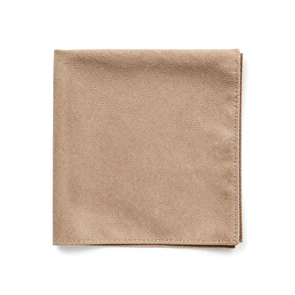 Suede cloth isolated on a white background