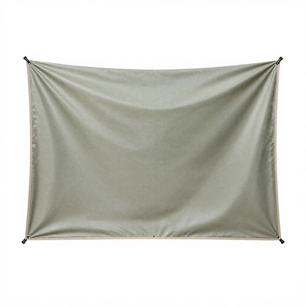 Tarpaulin isolated on a white background