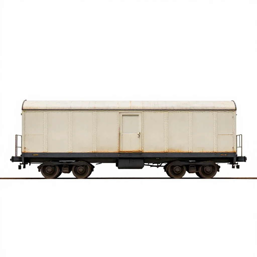 Baggage car isolated on a white background