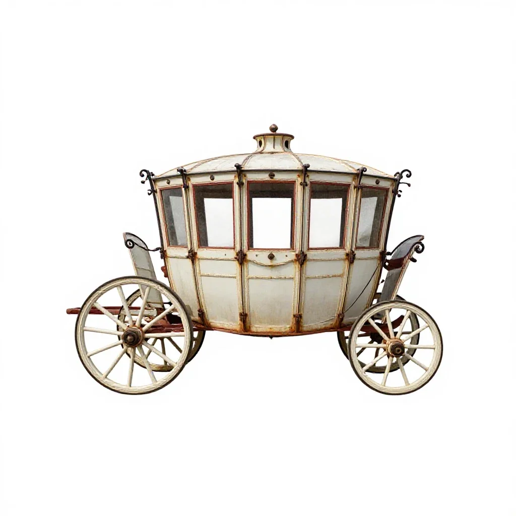 Bandwagon isolated on a white background