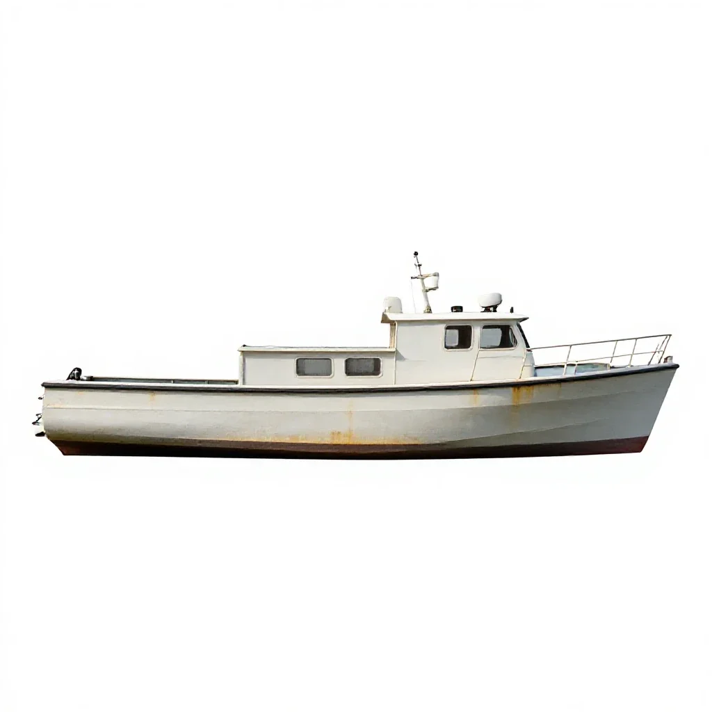 Bareboat isolated on a white background