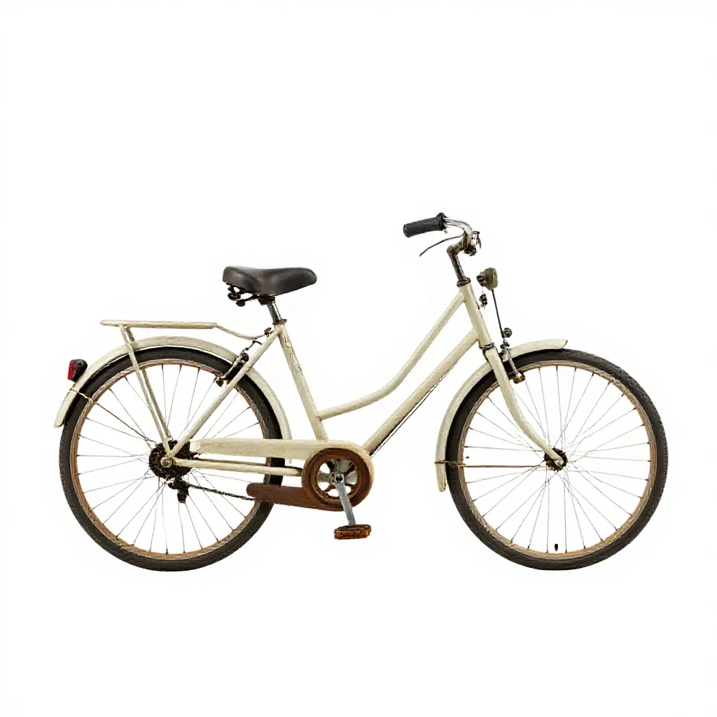 Bicycle-built-for-two isolated on a white background