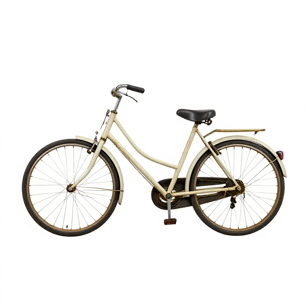 Bicycle isolated on a white background