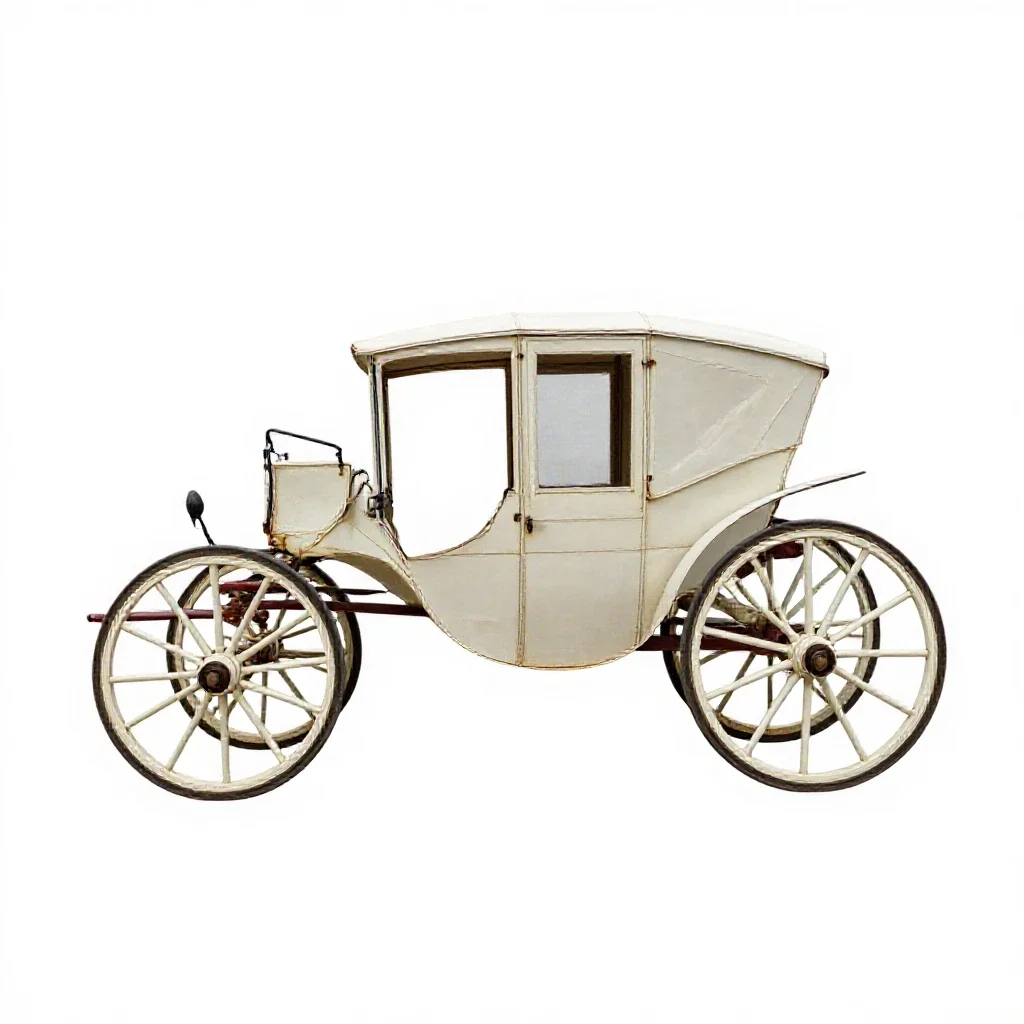 Buckboard isolated on a white background