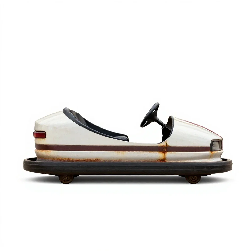 Bumper car isolated on a white background