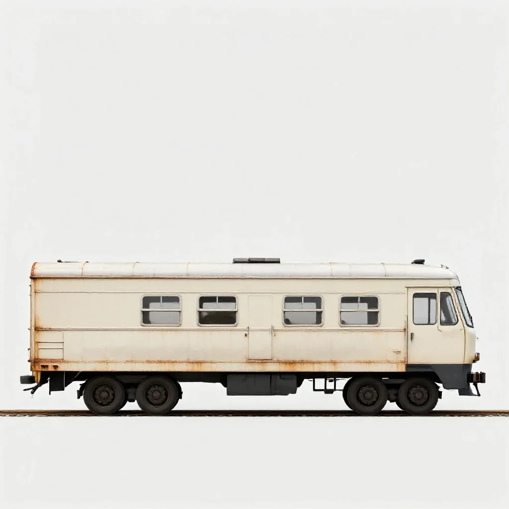 Cabin car isolated on a white background