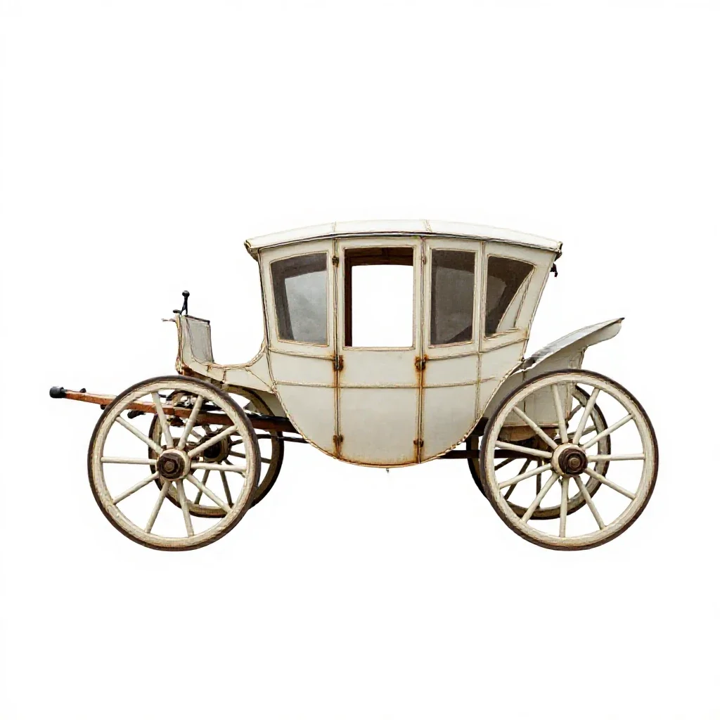 Carriage isolated on a white background