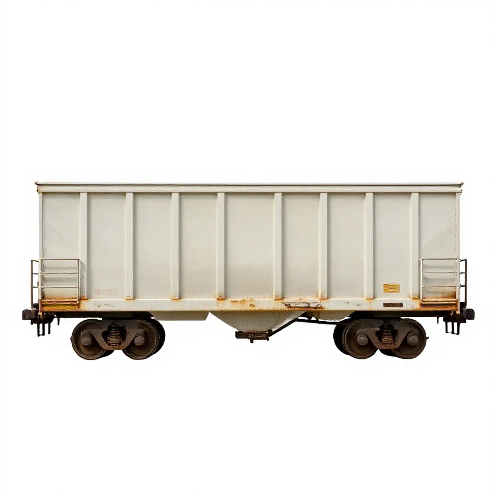 Cattle car isolated on a white background