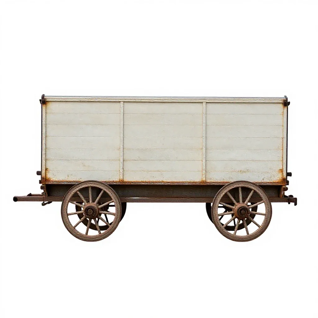 Chuck wagon isolated on a white background