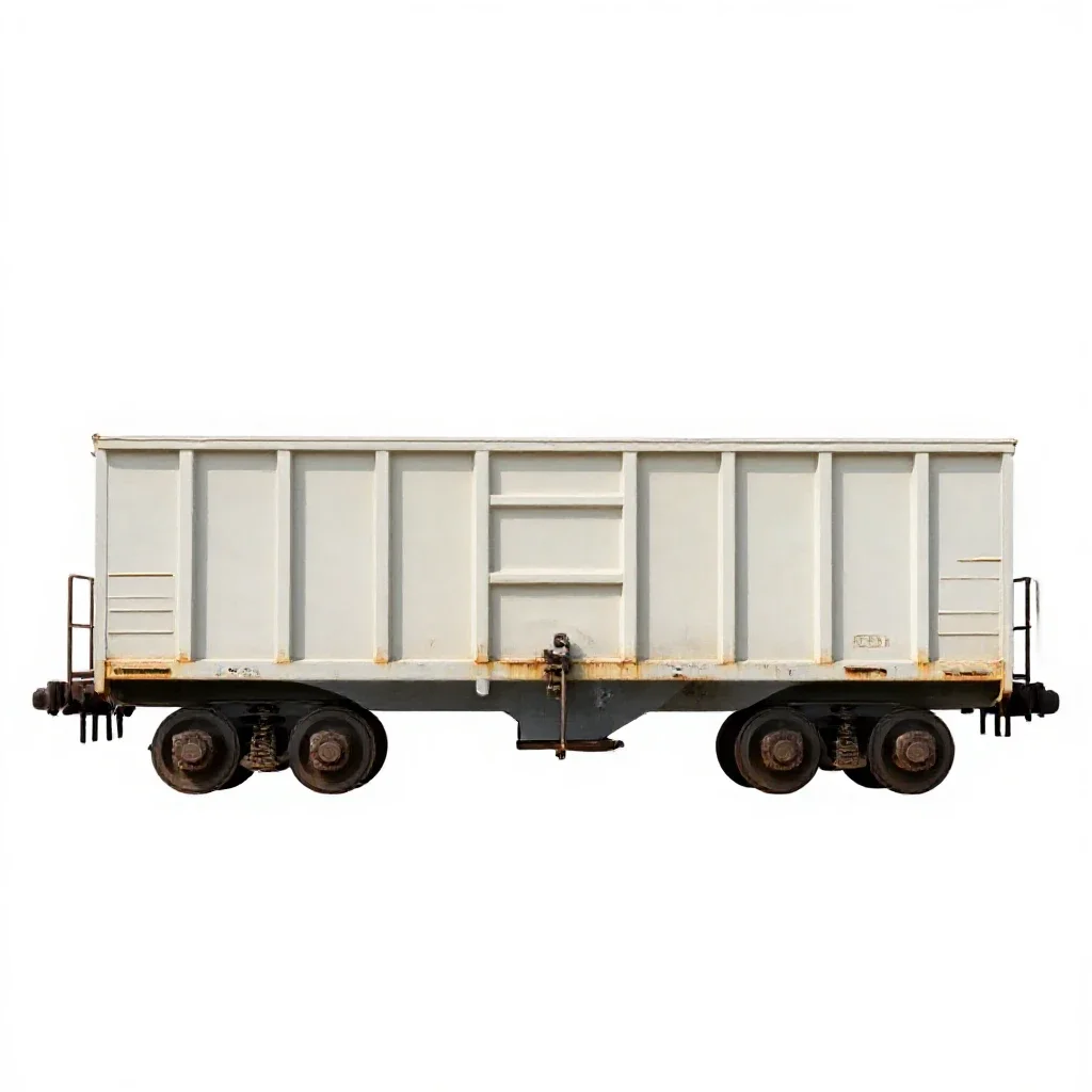 Coal car isolated on a white background