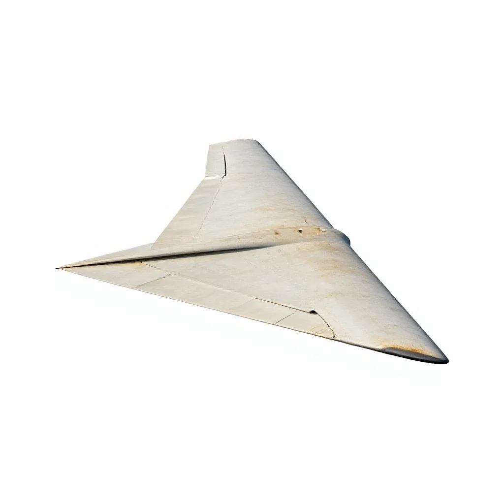 Delta wing isolated on a white background