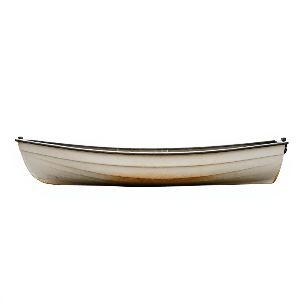 Dinghy isolated on a white background