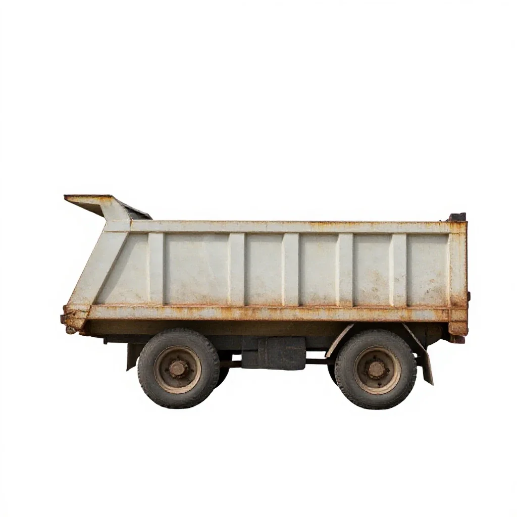 Dumpcart isolated on a white background