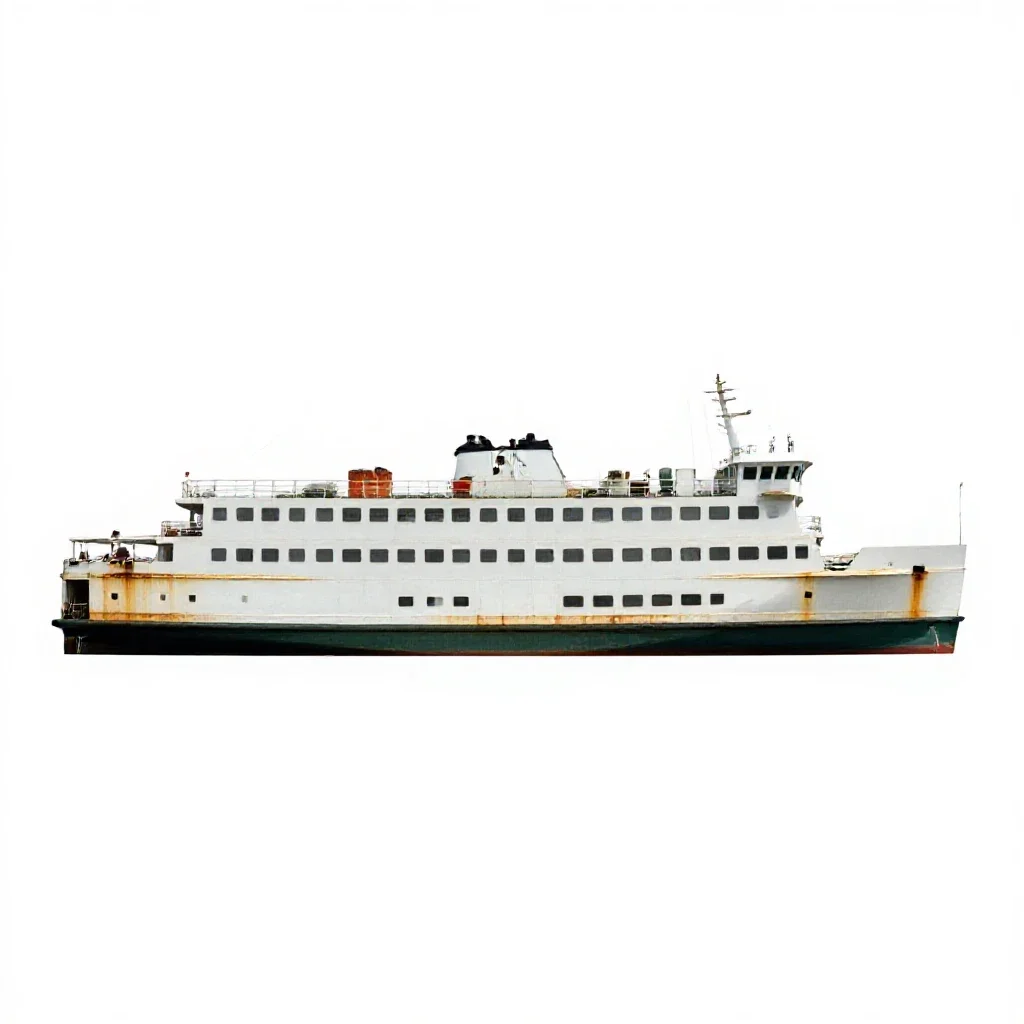 Ferry isolated on a white background