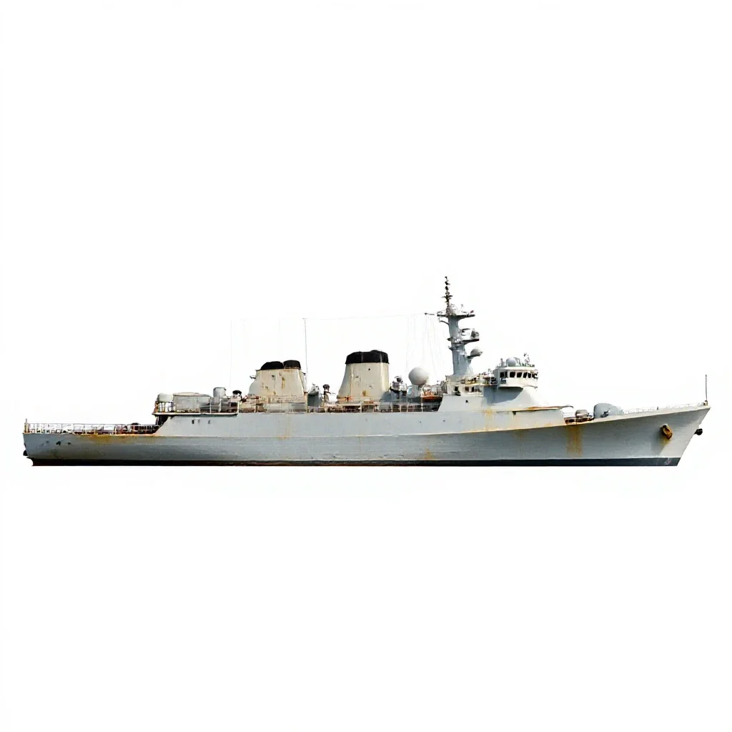 Flagship isolated on a white background