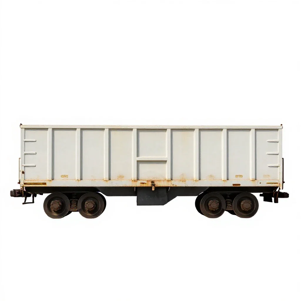 Flatcar isolated on a white background