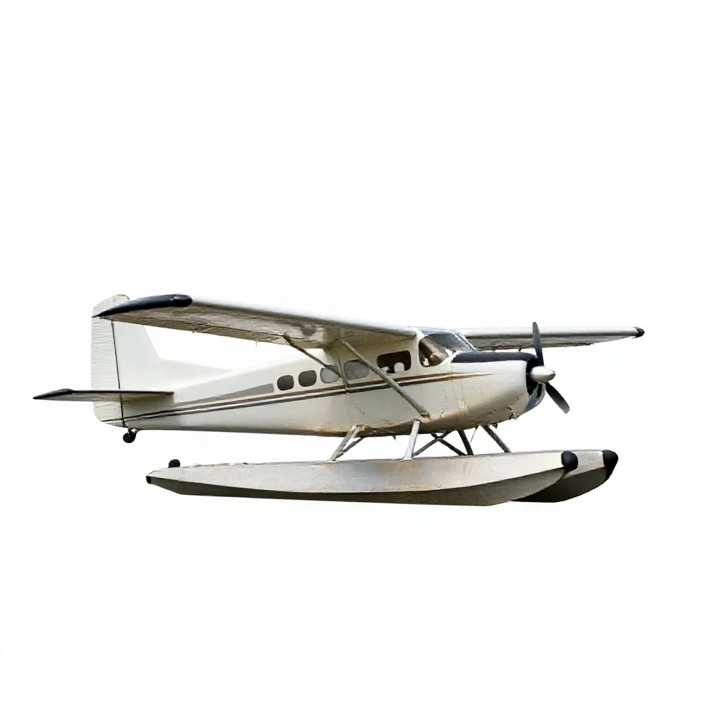 Floatplane isolated on a white background