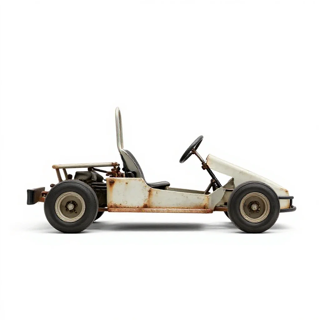 Go-kart isolated on a white background