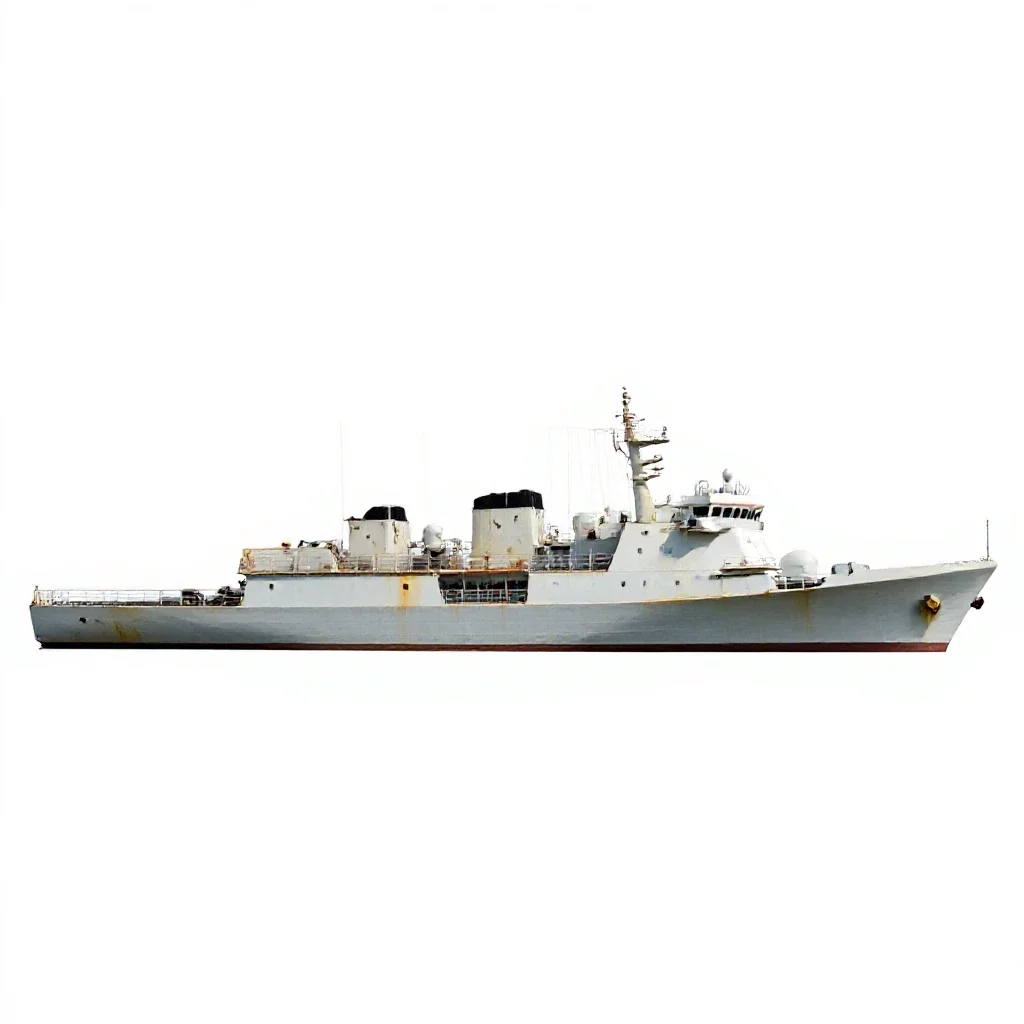 Guard ship isolated on a white background