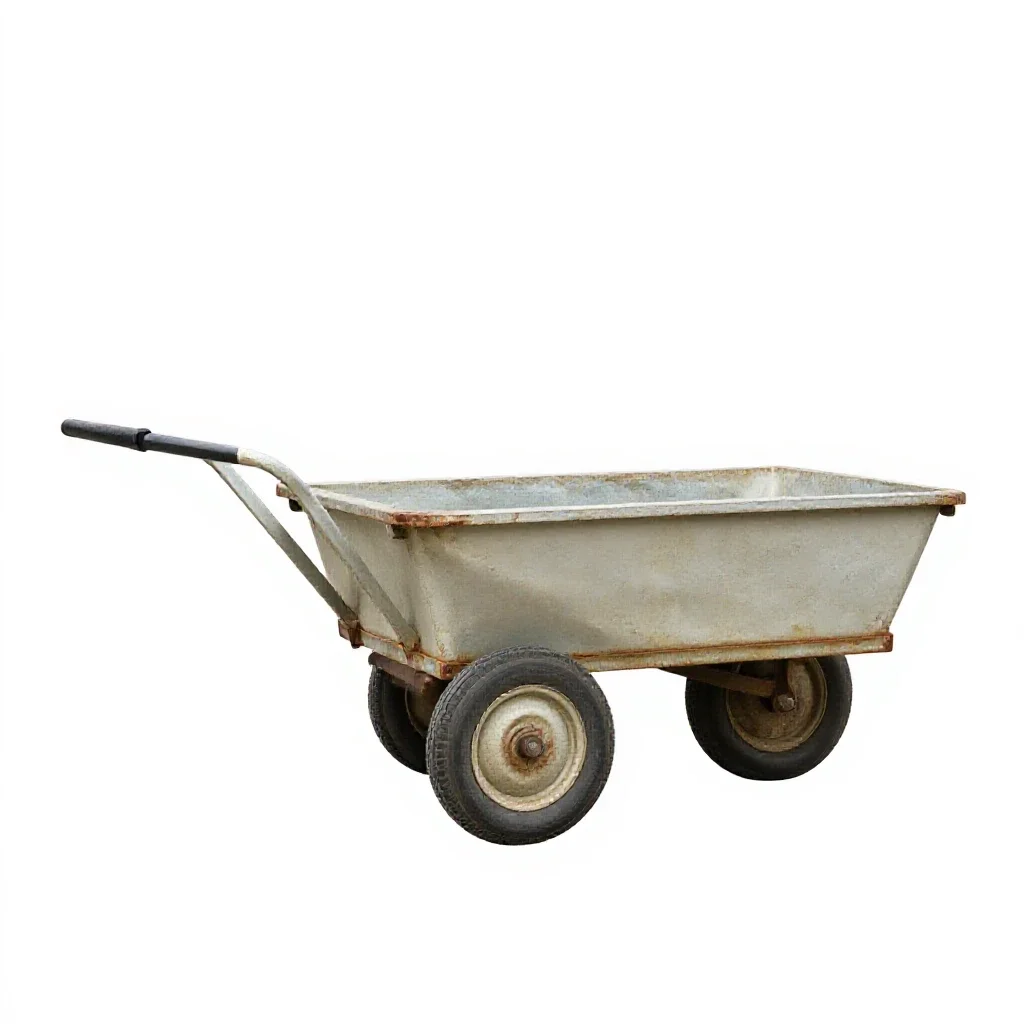 Handcart isolated on a white background