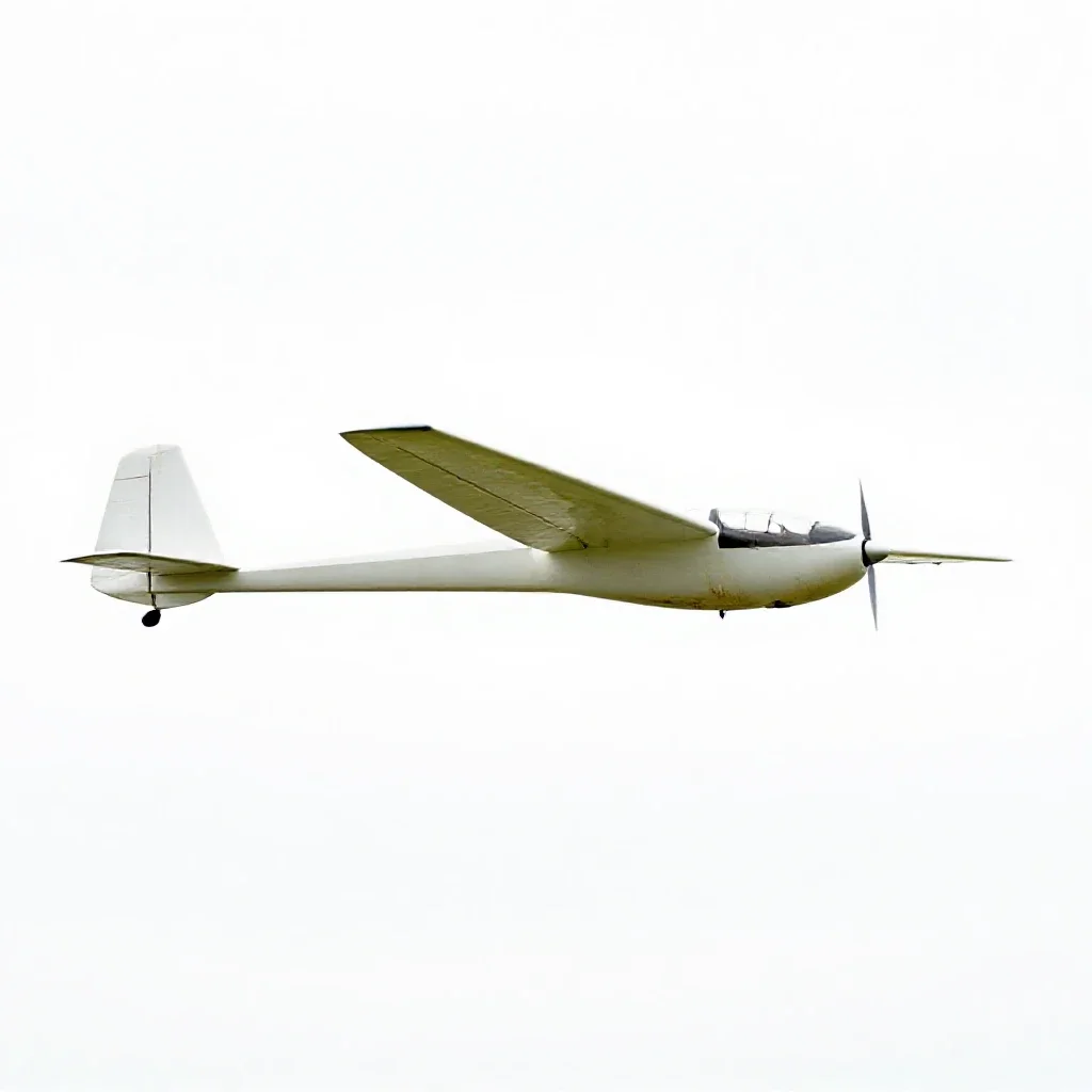 Hang glider isolated on a white background
