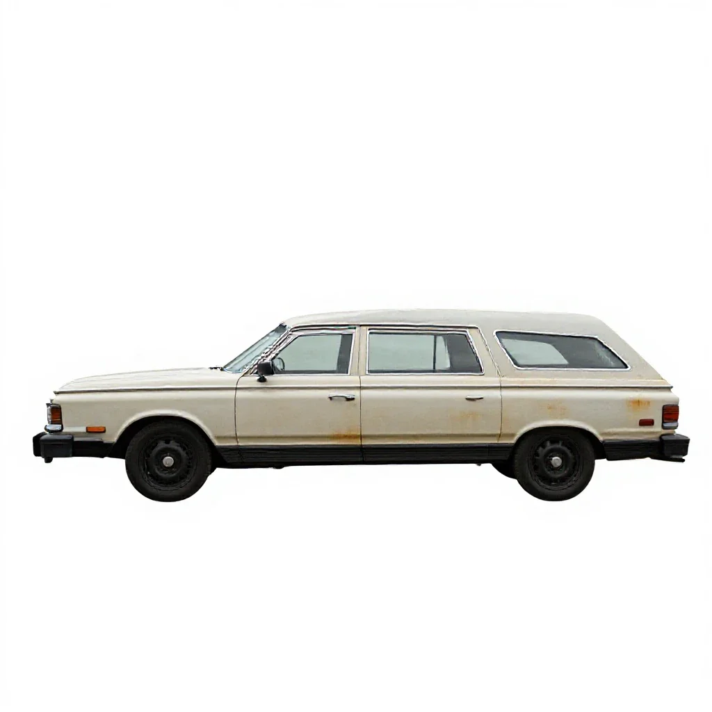 Hearse isolated on a white background