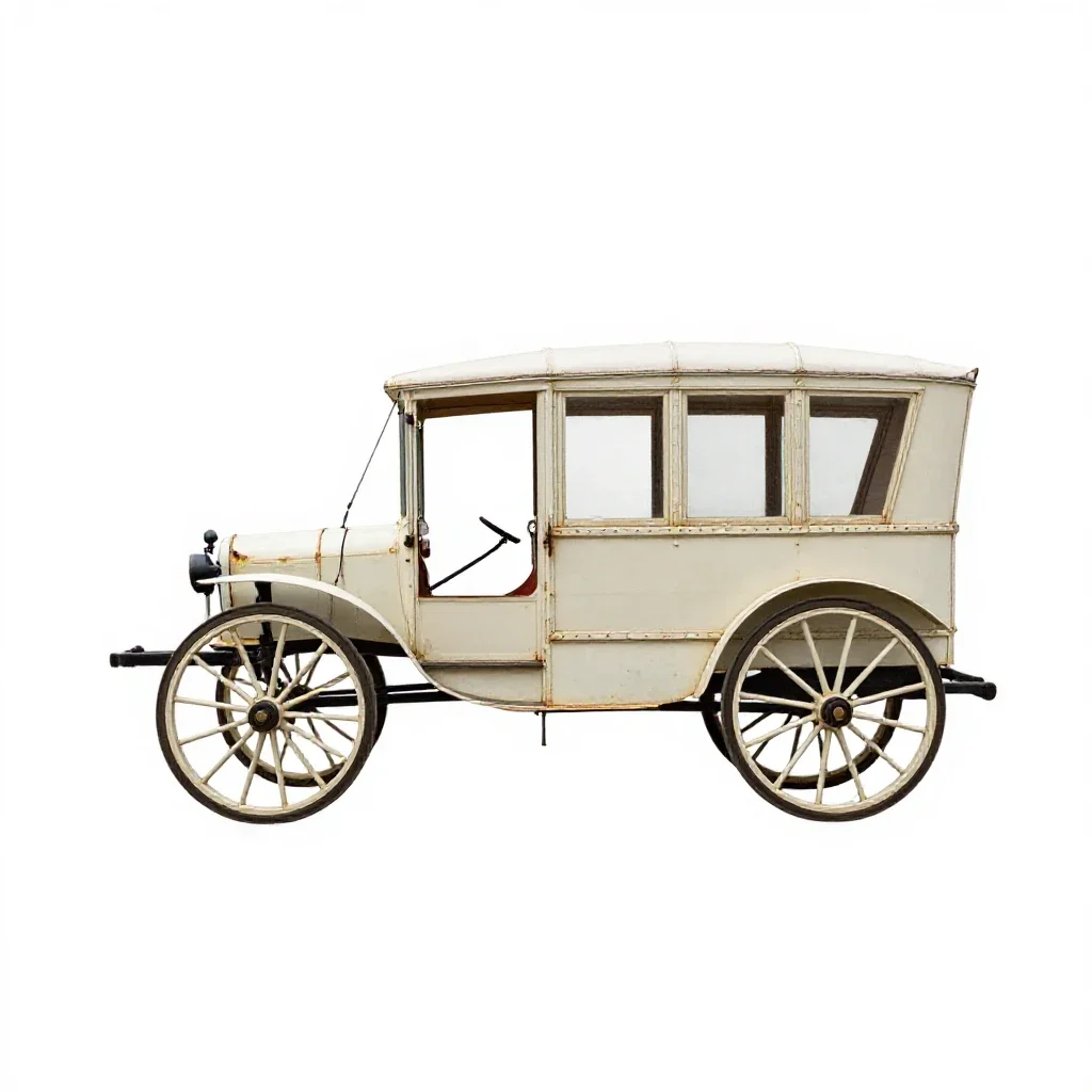 Horsecar isolated on a white background