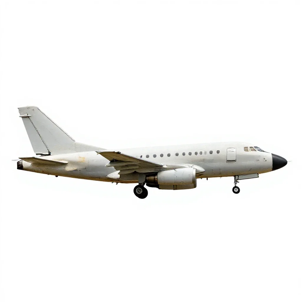 Jet isolated on a white background