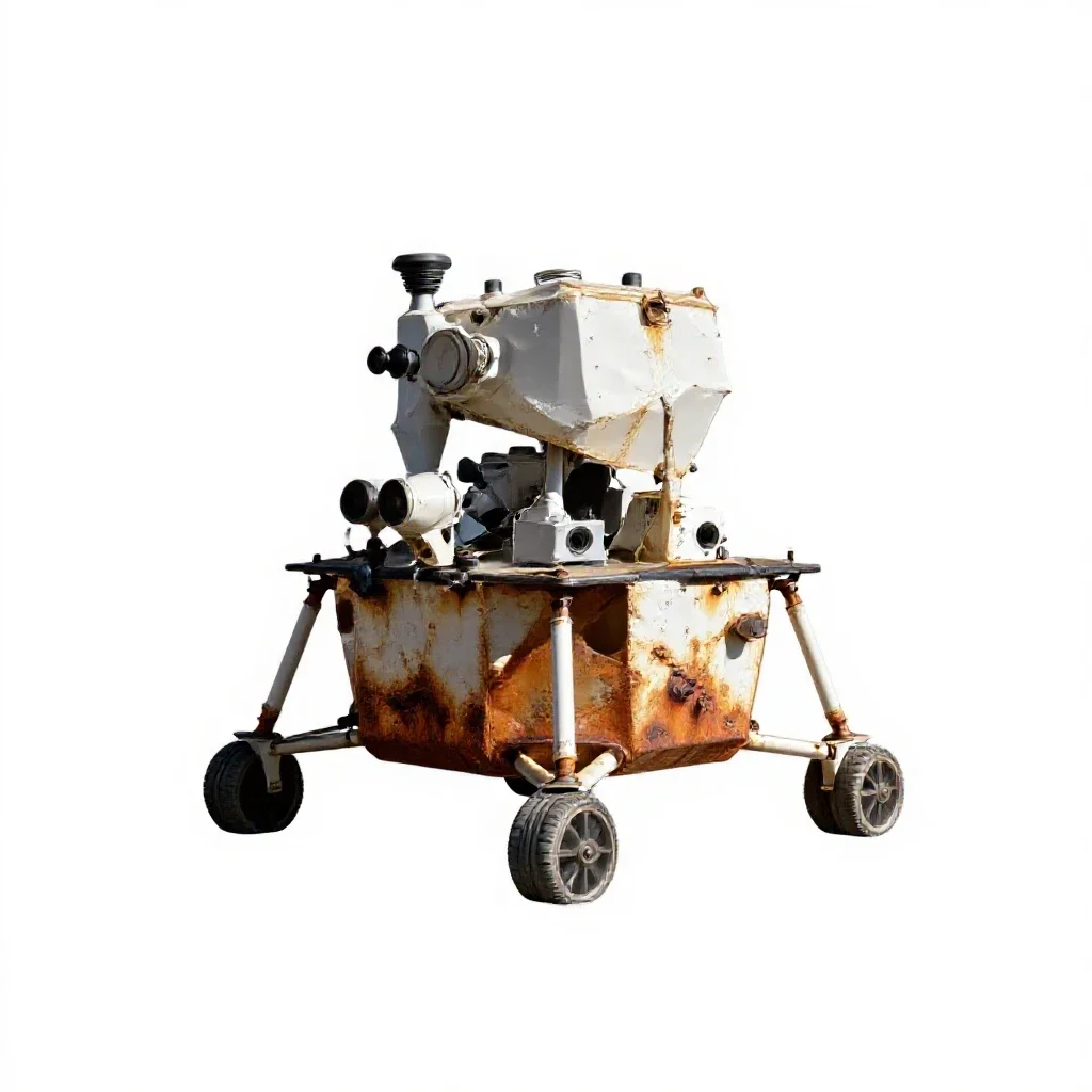 Lander isolated on a white background