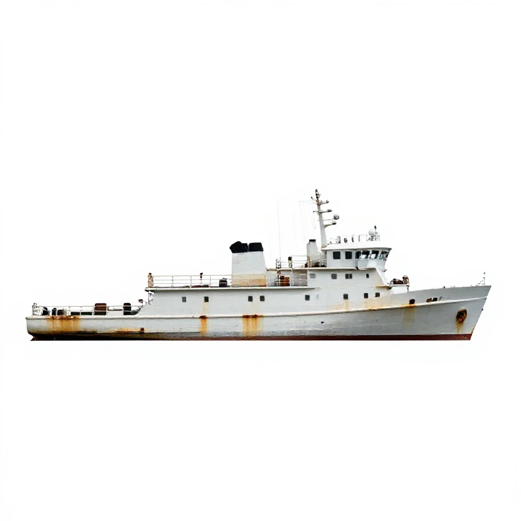 Lightship isolated on a white background