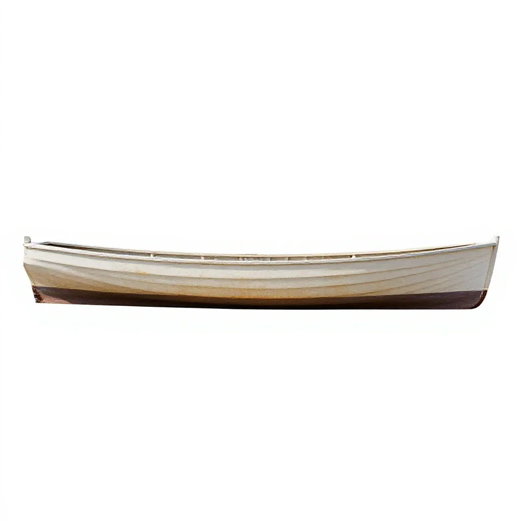 Longboat isolated on a white background