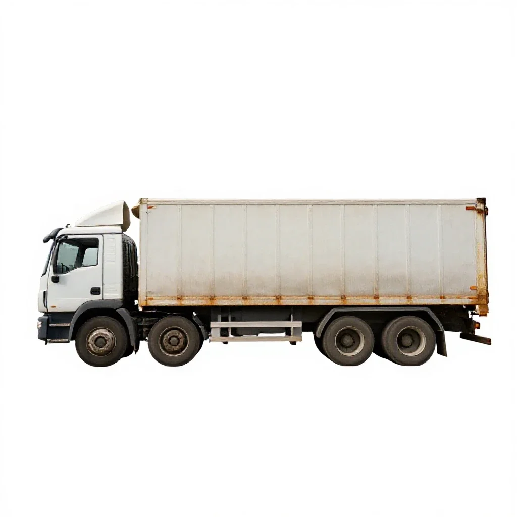 Lorry isolated on a white background