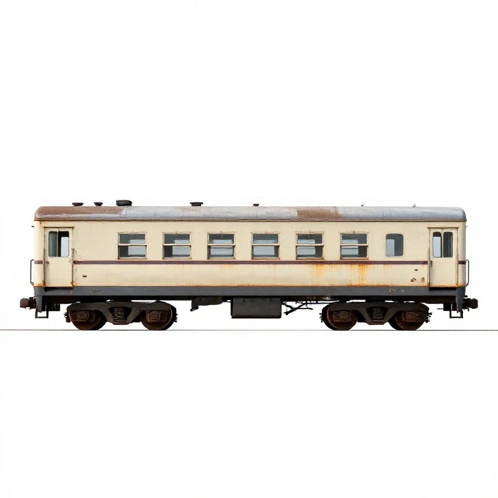 Mail car isolated on a white background
